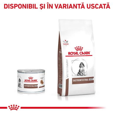 Royal Canin Veterinary Canine Gastrointestinal Puppy Mousse – Hrană Umedă pentru Căței cu Tulburări Digestive, 195 g